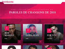 Tablet Screenshot of bestofparoles.com